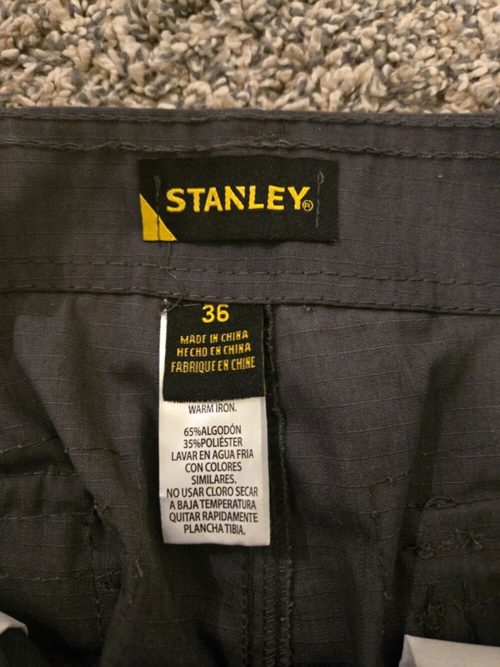 NWT Stanley Gray Cargo Shorts 36 - Picture 2 of 3